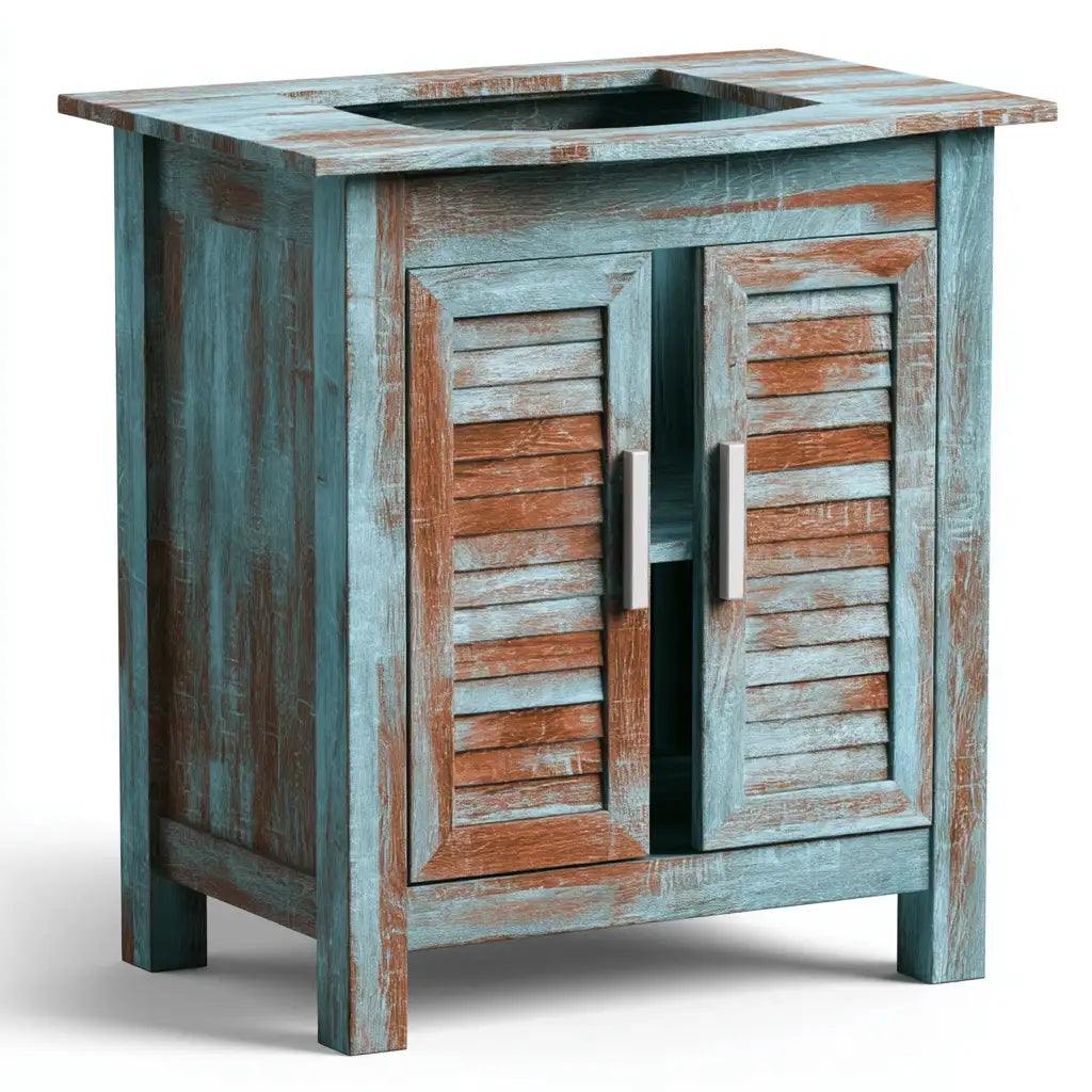 Mobile contenitore con ante dal design essenziale, marrone, per la casa