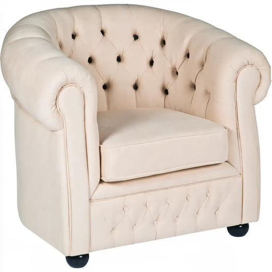Divano dalla forma compatta, beige, per la casa
