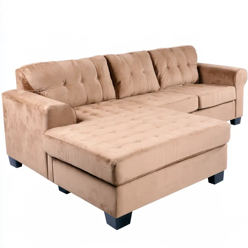 Divano dalle linee moderne, beige, per la casa