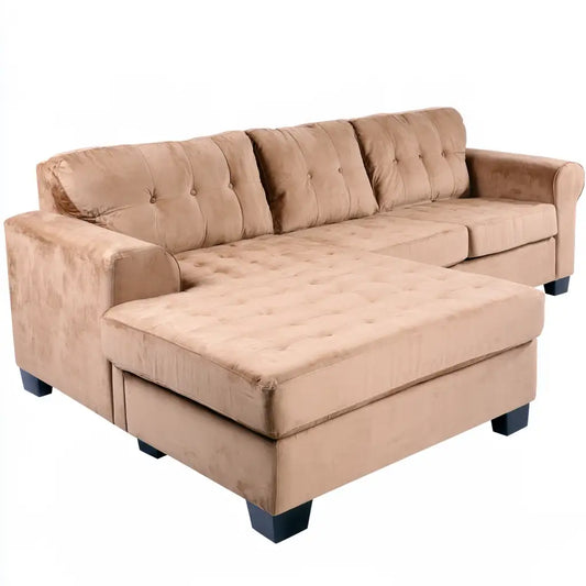 Divano dalle linee moderne, beige, per la casa